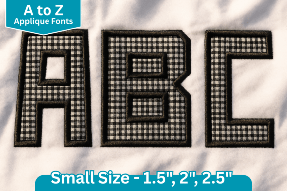 Arcade Applique Font for Personalized Gifts